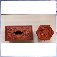 Hộp đựng giấy và hộp đựng chè chữ phúc | Decor trang trí nhà cửa | decor bàn uống nước