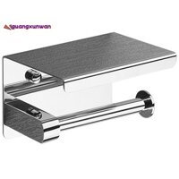 Hộp đựng giấy vệ sinh bằng thép không gỉ 304 có kệ điện thoại, Hộp đựng khăn giấy phòng tắm Hộp đựng giấy vệ sinh