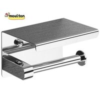 Hộp đựng giấy vệ sinh bằng thép không gỉ 304 có kệ điện thoại, Hộp đựng khăn giấy phòng tắm Hộp đựng giấy vệ sinh