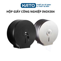 Hộp đựng giấy vệ sinh công cộng inox 304 tròn cuộn lớn công nghiệp gắn tường HI02