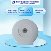 Hộp Đựng Giấy Vệ Sinh Công Nghiệp Cuộn Lớn Màu Trắng Chất Liệu - Nhựa Abs Cao Cấp