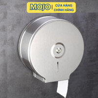 Hộp đựng giấy vệ sinh công cộng MOJO inox không han gỉ tròn cuộn lớn công nghiệp gắn tường cao cấp