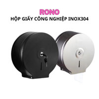 Hộp đựng giấy vệ sinh công cộng inox 304 tròn cuộn lớn công nghiệp gắn tường HI02