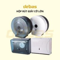 Hộp đựng giấy vệ sinh công nghiệp tròn cuộn lớn công cộng gắn tường nhựa ABS Debas H102C