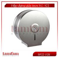 Hộp đựng giấy vệ sinh công cộng inox 304 tròn cuộn lớn công nghiệp gắn tường - YG-A72 -TAMTAM