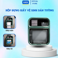 Hộp Đựng Giấy Vệ Sinh Dán Tường Trong Nhà Tắm Có Nắp Che Chống Nước Và Hai Ngăn Đa Năng Để Được Tất Cả Loại Giấy