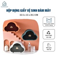 Hộp Đựng Giấy Vệ Sinh Dán Tường Hình Đám Mây, Kệ Để Giấy Vệ Sinh- Kệ Decor Nhà Tắm - Hàng Loại 1 - CHính Hãng MINIIN - Màu ngẫu nhiên