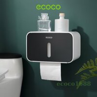 Hộp Đựng Giấy Vệ Sinh Ecoco E1903 Màu Đen/ Màu Xanh/ Nhạt Màu Xám Dán Tường Gạch, Chống Nước Kích Thước R21*C12.5*S13.5