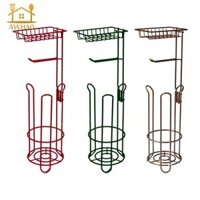 Hộp đựng giấy vệ sinh Hộp đựng giấy vệ sinh Phòng khách Đế chắc chắn Sắt Kệ lưu trữ thanh lịch Giá đỡ cuộn vệ sinh cho ký túc xá gia đình