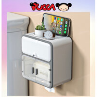 Hộp Đựng Giấy Vệ Sinh Nhà Tắm Treo Dán Tường Nhựa Khăn Giấy Nhà Vệ Sinh Đa Năng