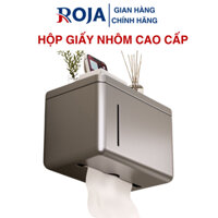 Hộp Đựng Giấy Vệ Sinh Nhà Tắm Nhôm Không Gỉ Dán Tường Không Cần Khoan ROJA