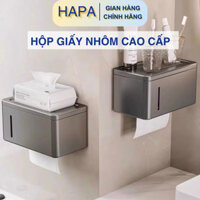 Hộp Đựng Giấy Vệ Sinh Nhà Tắm HAPA dán tường chất liệu nhôm hàng không cao cấp chống gỉ