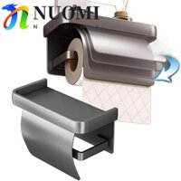 Hộp đựng giấy vệ sinh NUOMI, Thiết kế vách ngăn treo tường Khăn giấy phòng tắm Tự, Khay lưu trữ điện thoại đa chức năng Không đục lỗ Khăn giấy chống gỉ Nhà vệ sinh
