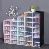 Hộp đựng giày，10 hộp đựng giày nhựa cứng trong suốt，Hộp đựng giày nắp nhựa cứng trong suốt,kệ để giày dép thông minh
