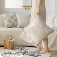 Hộp đựng gối Sofa kem Phòng khách Bắc Âu và Đệm đầu giường