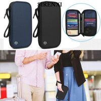 Hộp đựng hộ chiếu gia đình SIRENXI, Nhẹ với Ví du lịch chặn RFID, Hộp đựng thẻ hộ chiếu chống nước bền bỉ Giấy tờ du lịch Người tổ chức nam nữ