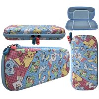 Hộp đựng họa tiết Pokemon cho Nintendo Switch Model Bảo vệ NS Case với 5 hộp mực trò chơi Hộp đựng du lịch di động cứng