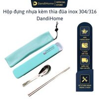 Hộp đựng kèm thìa bún phở và đũa inox 304 cá nhân DandiHome