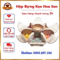 Hộp đựng kẹo hoa sen, Hộp đựng bánh kẹo tết, Hộp đựng mứt cao cấp