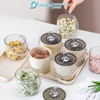 Hộp Đựng Kẹo Trái Cây Khô Bánh Kẹo Hình Tròn Thiết Kế Sang Trọng