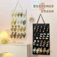 Hộp đựng kẹp tóc bằng nỉ, phụ kiện tóc treo tường, túi lưu trữ mới, túi lưu trữ, vật phẩm công chúa, kẹp tóc, phụ kiện đầu, phụ kiện trẻ em