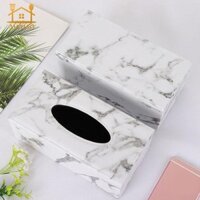 Hộp đựng khăn giấy bằng đá cẩm thạch Hộp đựng khăn giấy Hộp đựng trang trí 23x12x9cm