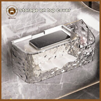 Hộp đựng khăn giấy bằng nhựa Wilitto Dung tích lớn Hộp đựng khăn giấy có khăn ướt Hộp đựng khăn giấy kết cấu mịn Hộp đựng giấy cho tổ chức phòng tắm