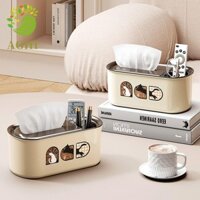 Hộp đựng khăn giấy BLAZELINK, Hộp đựng khăn giấy hình chữ nhật dung tích lớn, Nhựa tái sử dụng sáng tạo với hộp đựng khăn ăn mùa xuân Phòng ngủ