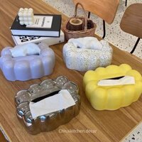 Hộp đựng khăn giấy Cloudy Tissue Box, Hộp khăn giấy decor hot trend.