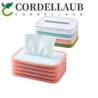 Hộp đựng khăn giấy CORDELLAUB, Hộp đựng khăn ăn có thể gập lại bằng silicon, Hộp đựng khăn nâng đàn hồi cầm tay sáng tạo nén gia đình