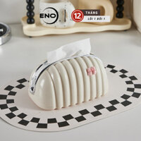 Hộp Đựng Khăn Giấy Để Bàn Sang Trọng Hộp Đựng Giấy Ăn Cute Tích Hợp Lò Xò ENO - HG01