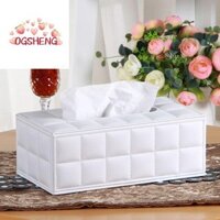 Hộp đựng khăn giấy ERZAP, Hộp đựng khăn giấy dung tích lớn bằng da, Quà tặng tiết kiệm không gian Hộp đựng giấy đa chức năng tối giản Hộ gia đình