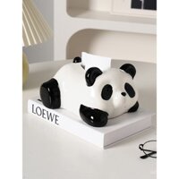 Hộp đựng khăn giấy gấu trúc sáng tạo mẫu mới 2025 hộp rút giấy phòng khách Bàn cà phê gia dụng hộp rút giấy cảm giác cao cấp Hộp đựng khăn ăn