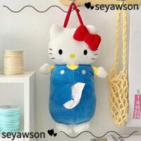 Hộp đựng khăn giấy Hello Kitty SEYAWSON, Hộp đựng khăn giấy Hello Kitty sang trọng, Túi đựng khăn giấy treo Anime