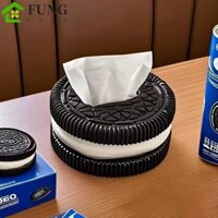 Hộp đựng khăn giấy hình bánh quy FUNG, Đồ trang trí bàn Hộp giấy bánh Sandwich tối giản, Trang trí nhà cửa Quà tặng vui nhộn Hộp đựng khăn ăn cao cấp sáng tạo cho phòng khách