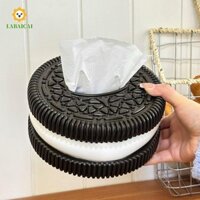 Hộp đựng khăn giấy hình bánh quy LABAICAI Quà tặng vui nhộn Trang trí nhà cửa Phòng ngủ