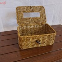Hộp đựng khăn giấy mây giả NEDFS, Hộp đựng khăn ăn bằng nhựa hình chữ nhật, Bàn đựng thùng Carton phong cách cổ điển bền bỉ