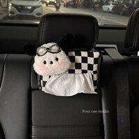 Hộp đựng khăn giấy ô tô dễ thương Hộp giấy Puppy Xe treo khăn giấy Túi trang trí ô tô Bảng điều khiển trung tâm Trang trí sản phẩm chất lượng cao Sản phẩm nhà máy