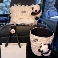 Hộp đựng khăn giấy ô tô gấu trúc siêu dễ thương trang trí ô tô xinh đẹp Phụ Kiện Ô Tô