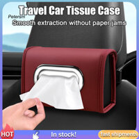 Hộp đựng khăn giấy ô tô PP Hộp đựng khăn giấy cho ghế ô tô Giá đỡ hộp đựng khăn giấy ô tô có thể lắp đặt dễ dàng Thiết kế vỏ sò Ghế sắp xếp để lưu trữ khăn giấy Đông Nam Á