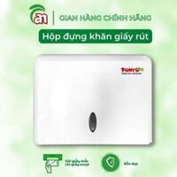 Hộp Đựng Khăn Giấy Rút Vuông PONYO Trắng Treo Tường