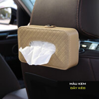 Hộp Đựng Khăn Giấy Trên Ô Tô - Gắn Sau Ghế - Kẹp Cửa, Tấm Che Nắng, Bệ Tỳ Tay