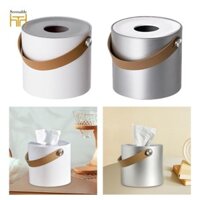 Hộp đựng khăn giấy tròn có tay cầm, Hộp đựng khăn ăn, Hộp đựng khăn giấy di động, Hộp đựng đồ ăn,