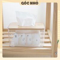 Hộp đựng khăn giấy trong suốt hình Gấu Bắc Cực trang trí nhà cửa