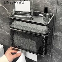 Hộp đựng khăn giấy vệ sinh LINSBAYWU Dung tích lớn Thiết thực cho gia đình