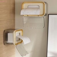 Hộp đựng khăn ướt KORYES, Hộp đựng khăn ướt treo tường bằng nhựa có tấm lò xo, Hộp đựng mặt nạ chống bụi dung tích lớn đa chức năng để bàn