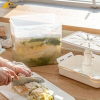 Hộp Đựng Kimchi Sauerkraut 9L Có Tay Cầm Kín Chống Rò Rỉ Di Động Đa Năng Cho Tủ Lạnh Làm Việc