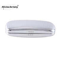 Hộp đựng kính, Vỏ cứng bằng nhôm Hộp đựng kính mắt nam doanh nhân Hộp đựng kính cận thị Hộp đựng kính sọc Hộp lót màu đen