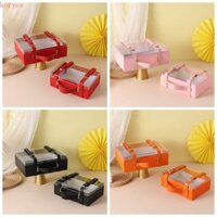 Hộp đựng KORYES, Hộp quà trong suốt sang trọng nhẹ Acrylic, Hộp đựng túi xách có tay cầm Hộp quà cầm tay Windows có thể nhìn thấy Giáng sinh