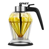 Hộp đựng mật ong thủy tinh GFNET, Chai dầu 200ml đa chức năng, Giấm dụng cụ nhà bếp dung tích lớn hình dạng